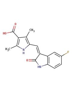 Astatech (Z)-5-((5-FLUORO-2-OXOINDOLIN-3-YLIDENE)METHYL)-2,4-DIMETHYL-1H-PYRROLE-3-CARBOXYLIC ACID; 5G; Purity 97%; MDL-MFCD11521323